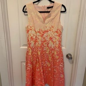 Pink and Yellow Floral Dress